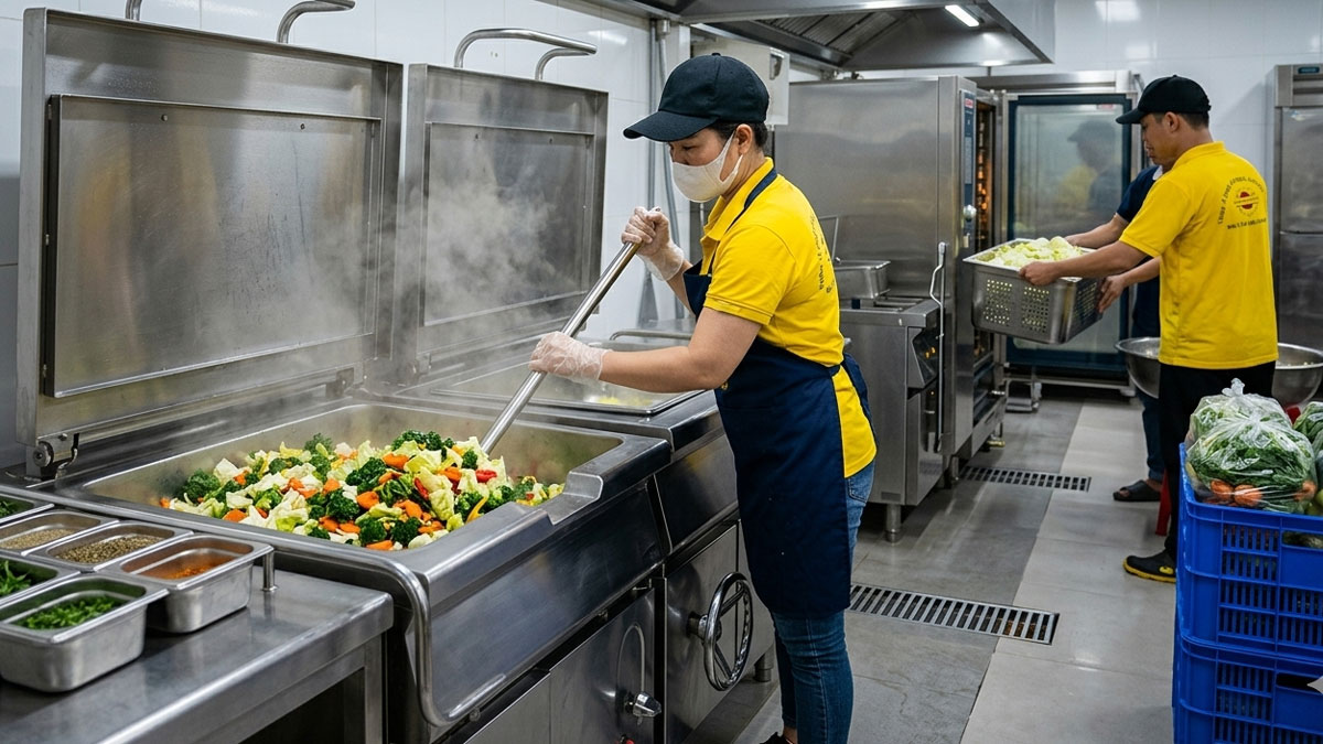 Giải pháp bếp trường học
